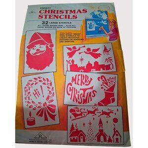 Frosty Christmas Stencils 32 Large Designs For Windows Mirrors By Rauch Industri